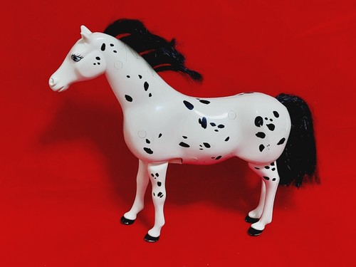 Cavallo bianco nero - nero, giocattolo