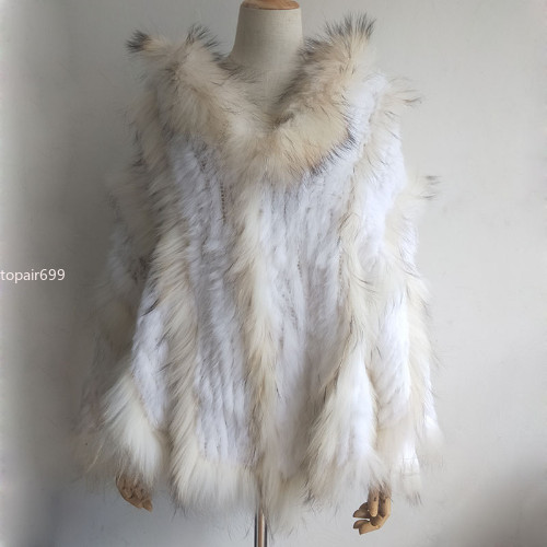 Poncho donna vera pelliccia - , di