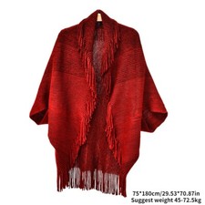 Lady Knit Poncho Cape Shawl