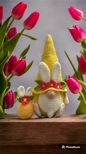 Gnomo pasqua primavera - gnomo,