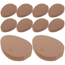  10 pezzi di patatine in legno, fette di uova non finite, bambini che dipingono