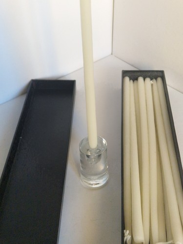 Porta candele vetro con - porta,