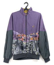 Giacca Track Vintage Australian by L’Alpina Modello Astratto Viola Taglia 54