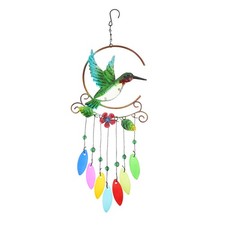  1 PZ Ferro Artigianato Colibrì Ciondolo decorativo Vento Vento Chime Giardino