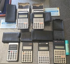 Stock Calcolatrici Casio Anni 70/80, 5 Pezzi