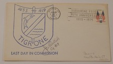 USS Tigrone (AGSS 419) dismessa 27 giugno 1975 Groton Connecticut