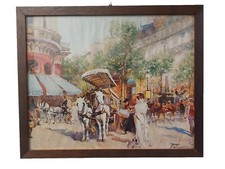 quadro CARROZZA CON CAVALLI IN