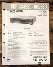 Sony CDP-333ESD CDP-605ESD