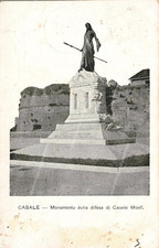 dp124 cartolina casale monferrato,provincia di alessandria,abrasione e macchia