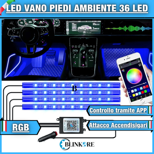 Striscia interni auto led - 36,