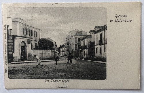 Cartolina catanzaro via - catanzaro,