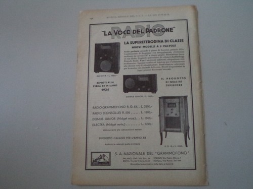 Advertising pubblicità 1934 - pubblicità,