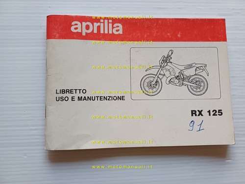 Aprilia 125 1991 manuale - rx,