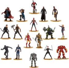 SET 18 PERSONAGGI PVC MARVEL ANCHE DECORAZIONE TORTE