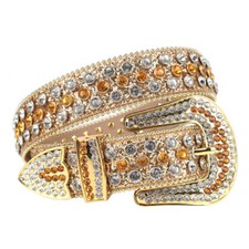 Cintura uomo western strass