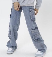 Pantalone jeans denim uomo blu