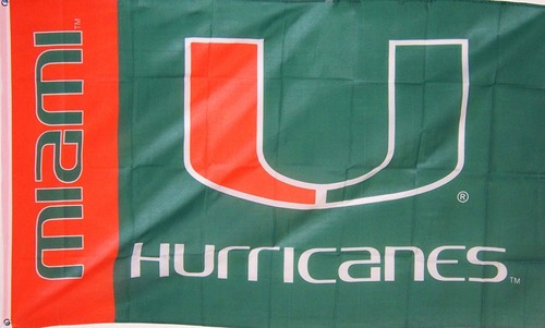 New 3ftx5 univ miami - univ.,