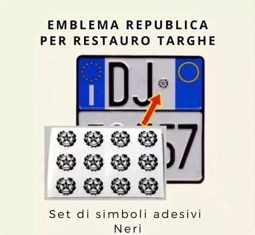 Adesivi repubblica italiana - repubblica,