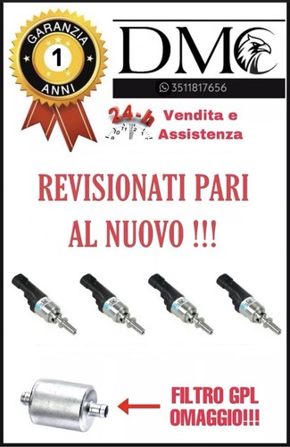 Iniettori brc gpl blu - 4, con