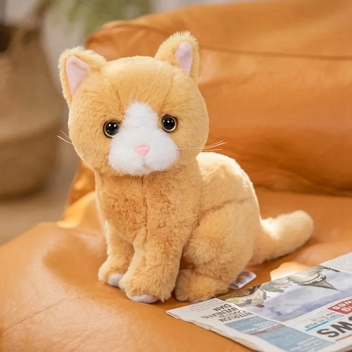Peluche devon rex gatto giallo - rex,