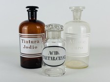 3 Antichi Vasi Da Farmacia