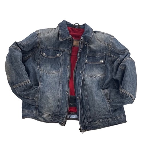 Giacca moto iron workers denim - iron,