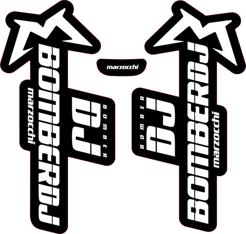 Adesivo marzocchi bomber - bomber, dj