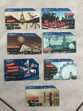 7 schede telefoniche IL GIRO DELLE CAPITALI DELL’ EURO