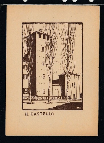 Cartolina vercelli castello - cartolina,