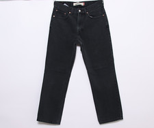 LEVI'S 516 slim fit W33 L30 Usato  (Cod.Y2626) nero Uomo  Levis jeans pantalone