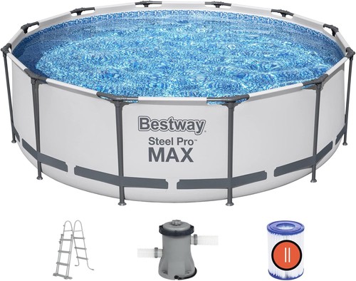 Piscina con telaio - piscina, pompa