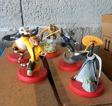 Lotto 5 Personaggi Kung Fu Panda Eurospin – Po Tigre Gru Scimmia 