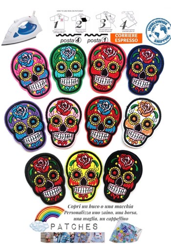Patch skull iron death - skull, on