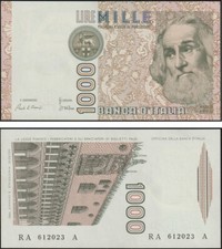 1000 lire 1982 a - lire, marco