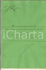 Agosto 1881 SIENA Tenuta VOLTE Straccetto Giuseppe CAPPELLI mezzadro 20 pp.