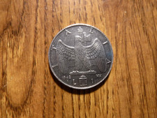 ITALY 1 LIRA 1942 XX MAGNETIC