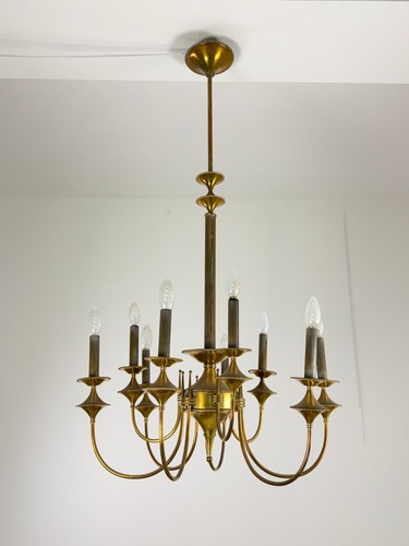 Lampadario ottone art deco - ottone,