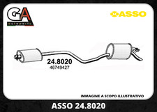 Marmitta Centrale Posteriore Lancia Y(840) 1.1 95'-2003 ASSO 248020