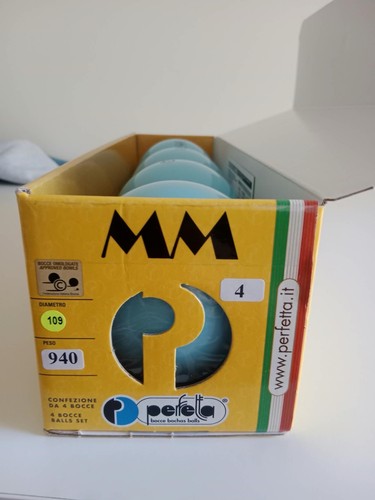 Perfetta set bocce azzurre - bocce,