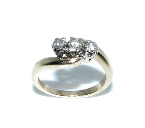 Anello trilogy diamante in - trilogy,