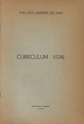 Curriculum vitae giuseppe - curriculum,