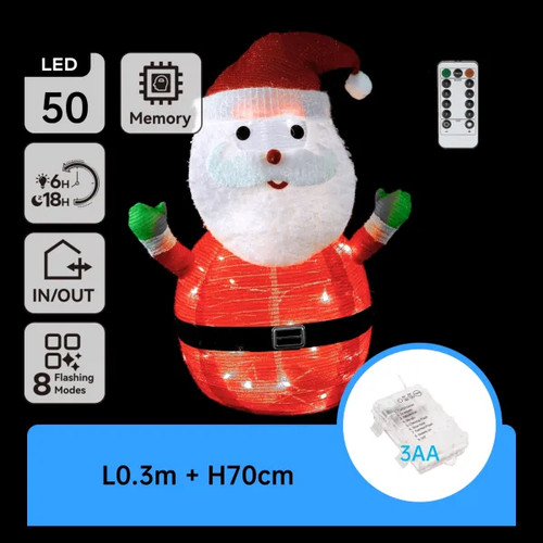 Aigostar babbo natale luminoso - babbo,