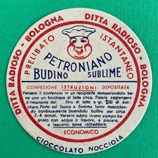 Disco in cartoncino Premio, Budino Petroniano ditta RADIOSO Bologna 1938