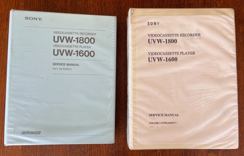 Sony uvw 1800 - sony, manuali
