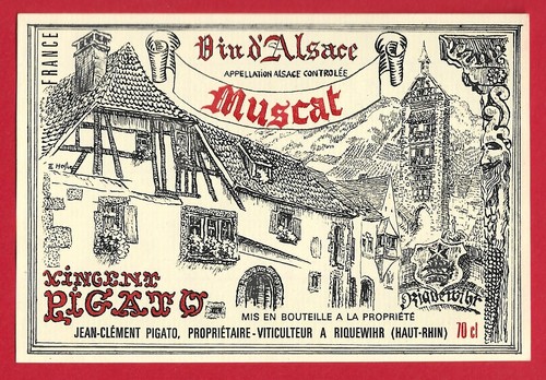 Al77 etiquette label - label, alsace