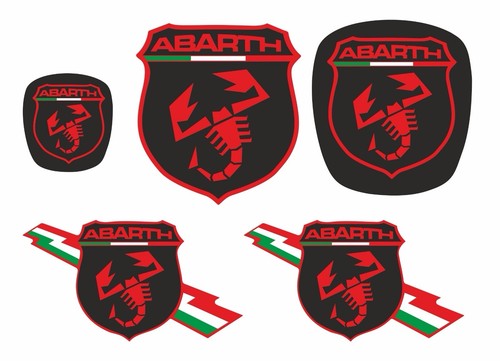 Kit loghi adesivi punto abarth - adesivi,