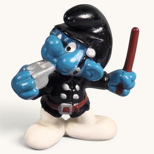 1981 poliziotto puffo pvc - puffo,
