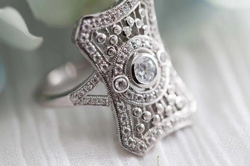 Anello oro bianco - in,