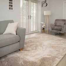 Tappeto effetto marmo beige