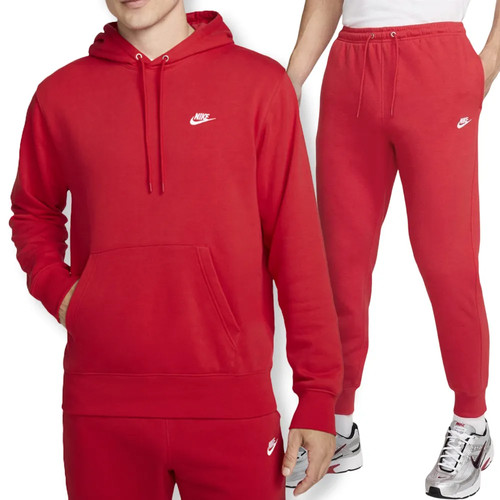 Tuta nike uomo rossa felpa - tuta,